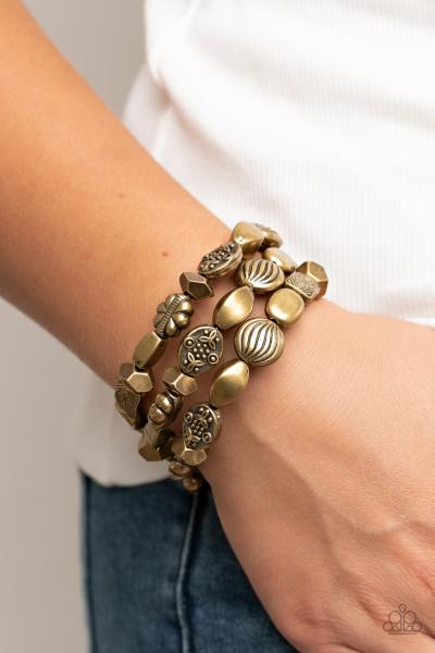 Charmingly Cottagecore - Brass Bracelet 