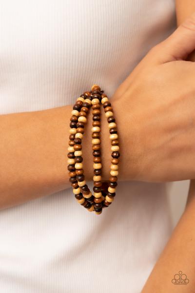 ​Oceania Oasis - Brown Bracelet 
