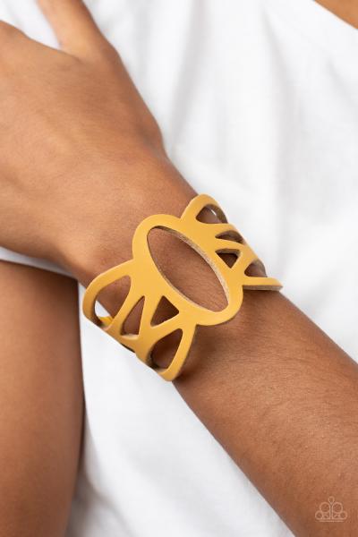 ​Rural Rodeo - Yellow Urban Bracelet