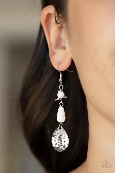 ​Artfully Artisan - White Earring
