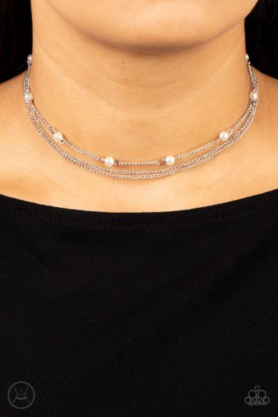 ​Daintily Dapper - White Choker