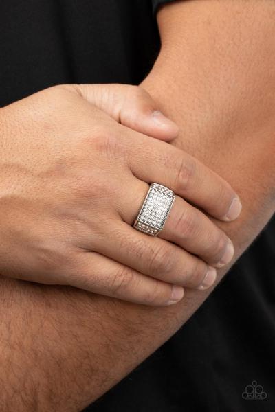 Metro Merger - White Mens Ring