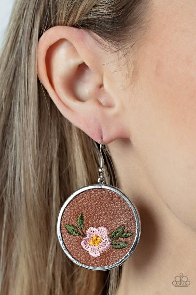 Prairie Patchwork - Pink Earring