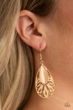 Glowing Tranquility Gold Earring