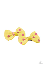 Polka Dot Drama Yellow Hair Clip