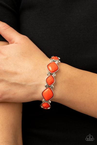 ​Boldly BEAD-azzled - Orange Bracelet