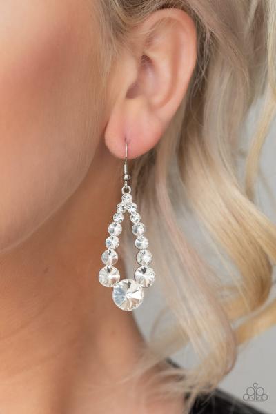 Here GLOWS Nothing! - White Earring