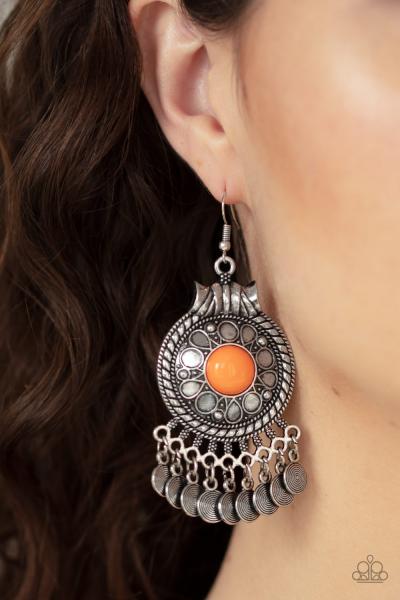 Rural Rhythm - Orange Earring