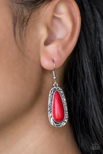 Cruzin Colorado - Red Earring