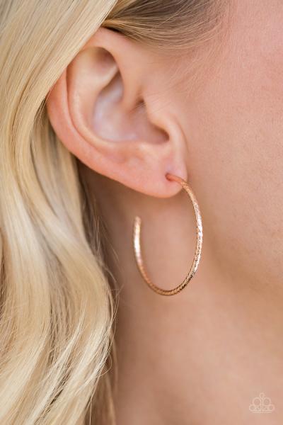 HOOP, Line, and Sinker - Rose Gold Hoop Earring