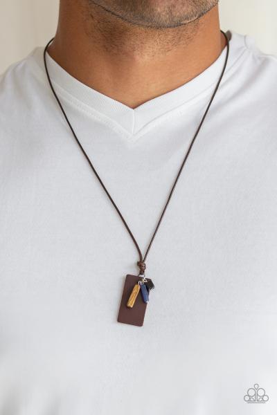 Mountain Scout - Brown Urban Necklace